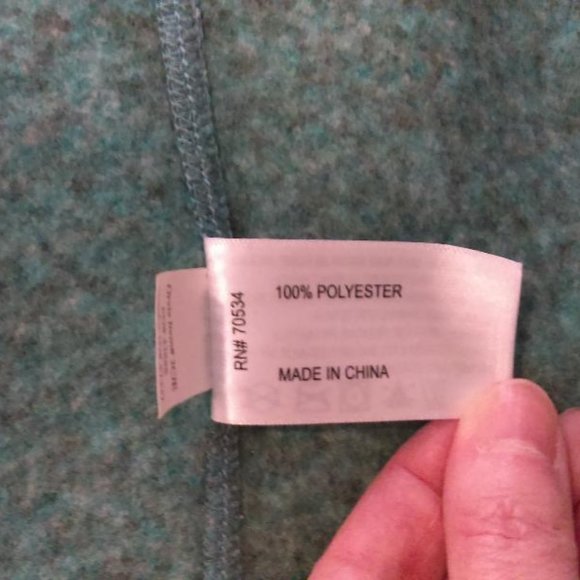 Marled Glacial Green Sweater Fleece vest size Med - Picture 5 of 6